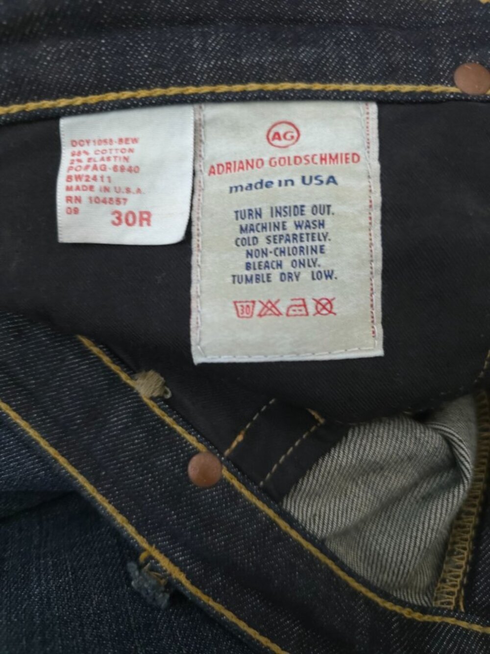 AG Adriano Goldschmied THE KISS Dark Wash Bootcut Jeans Women's 30R Made In USA - Picture 11 of 12